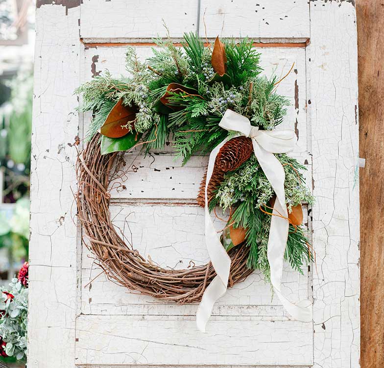 Cedar Rim Adult Workshop: Winter Grapevine Wreath | Cedar Rim Nursery